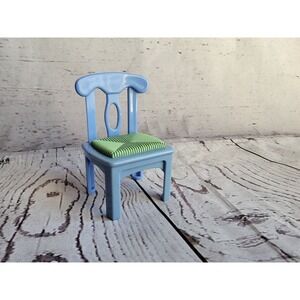 Fisher Price Loving Family Dollhouse Blue & Green Replace Table Chair Doll House